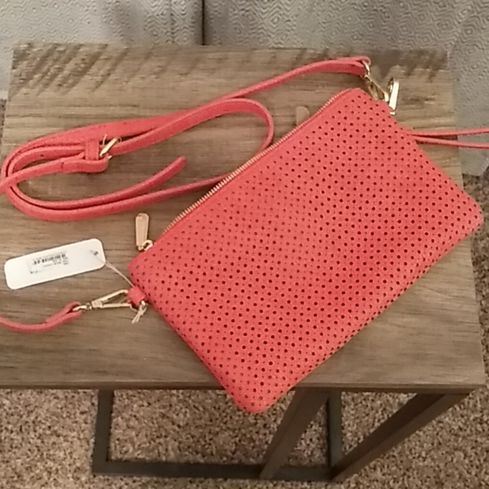Charming Charlie coral purse, NWT